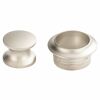 Druckknopf, chrom matt
