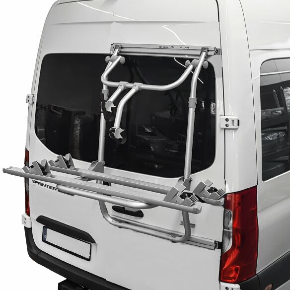 Hecktürträger für VW Crafter Gen. 1 und Mercedes-Benz Sprinter W906/W907/W910, silber