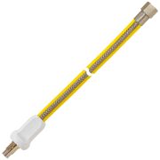 Edelstahl-Allgasschlauch PS 0,5 bar Stecknippel STN x Rp1/2 UEM x 500 mm