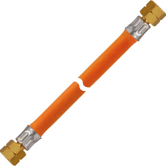 Gas-Hochdruckschlauchleitung 10 bar bds. G 1/4 LH-ÜM x 600 MS