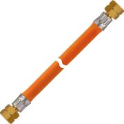 Gas-Hochdruckschlauchleitung 10 bar bds. G 1/4 LH-ÜM x 600 MS