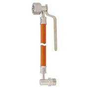 Gas-Hochdruckschlauchleitung, 30 mbar, 400 mm