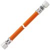 Gas-Hochdruckschlauchleitung 10 bar mit KST G 1/4 LH-ÜM x RVS 8 x 400