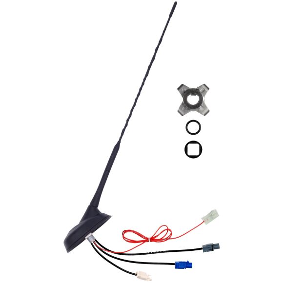 Aktive FM/DAB+/GPS Kombiflex-Schrägdachantenne, 12 Volt