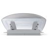 Dachhaube VisionVent S eco mit Fliegengitter, grau