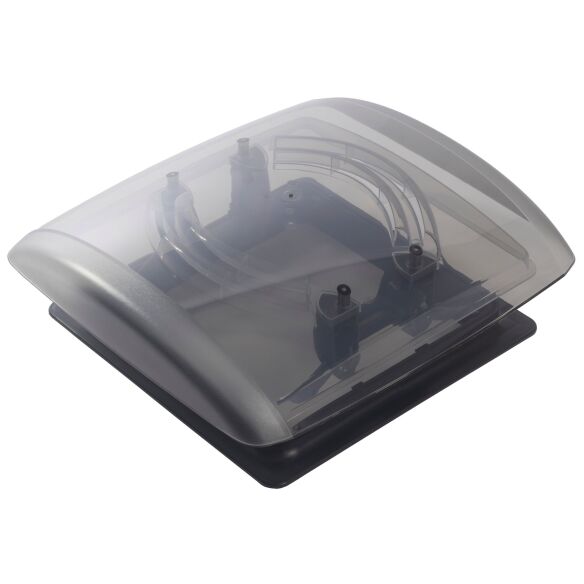 Dachhaube VisionVent S pro mit Fliegengitter und Verdunkelung, schwarz