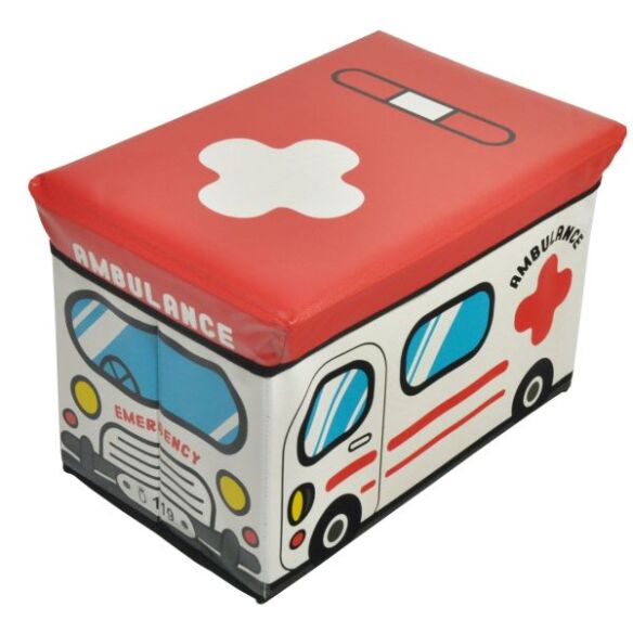 Aufbewahrungsbox/Polsterhocker, Krankenwagen