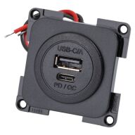 Einbau-Doppelsteckdose inprojal System 324/024