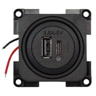 USB-Steckdose, 2-fach, lose 1x USB-A und 1x USB-C 321/175-1