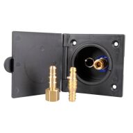 Wassersteckdose ohne Brause, schwarz 300/678