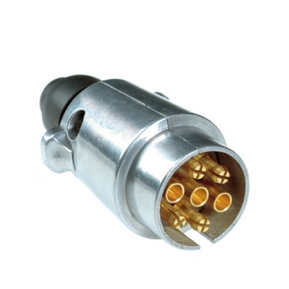 Anhängerstecker nach ISO 1724, 7-polig, Metallgehäuse