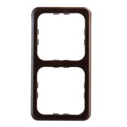 Abdeckrahmen braun, 2-fach