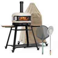 Gozney Dome (Gen 2) Multi-fuel Pizzaofen-Bundle, Bone+ Stand, Abdeckhaube, Heber, Wender GMPBNEU1625 + AM1984,1978,1762,1767