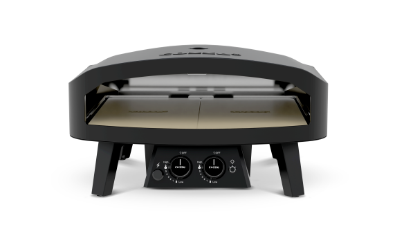 COZZE Gas Pizzaofen 24 Classic Black Edition - mit Hitzeschild & Anschluß-Set