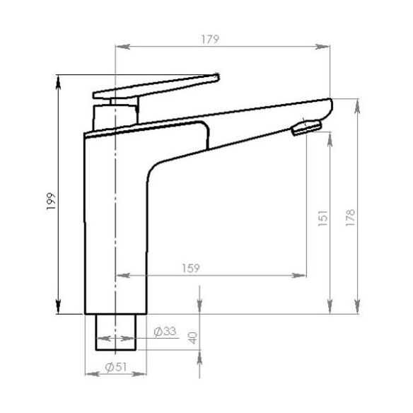 Einhebelmischer Vector S (Küche)