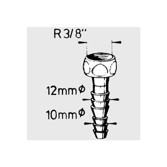 Messing-Tülle gerade