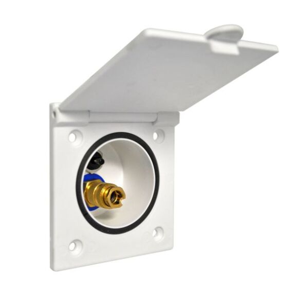 Wassersteckdose ohne Brause, reinweiß